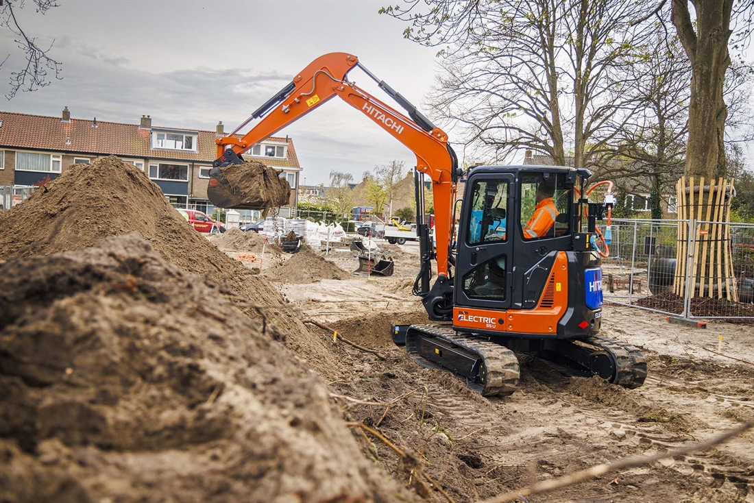 New electric Hitachi ZX55U-6EB excavator