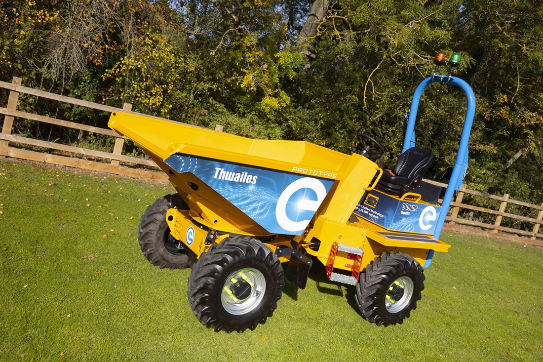 Electric Thwaites dumper