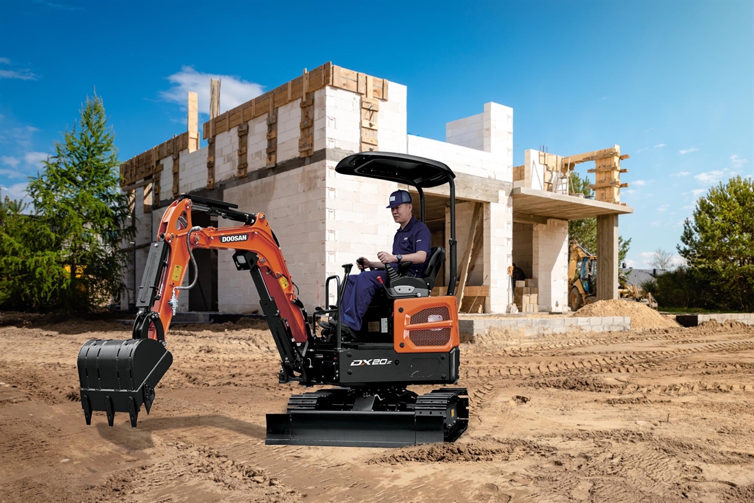 New Doosan DX20Z-7 mini-excavator