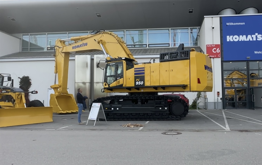 New 95-Tonner Stands Guard at Komatsu in Bauma