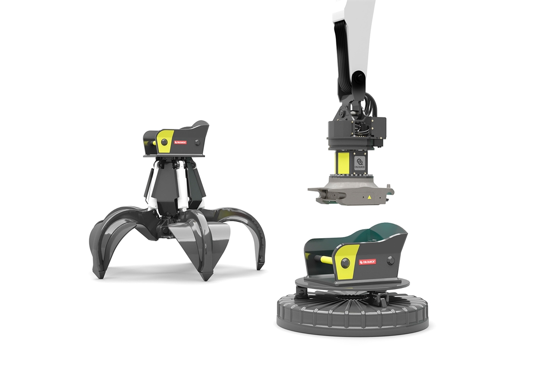 New quick coupler for large handling machines