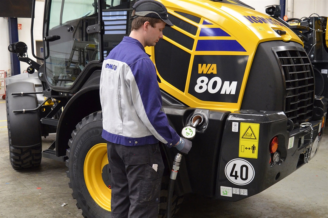 Komatsu switches to HVO