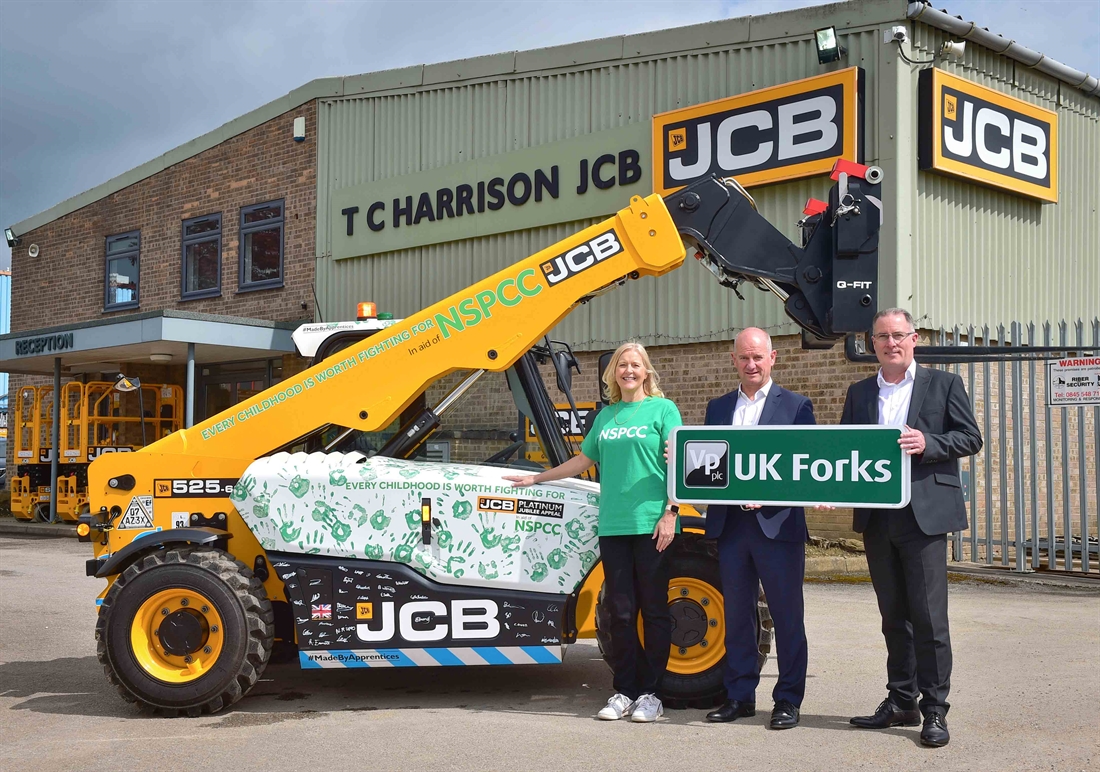 JCB apprentices build Loadall for NSPCC appeal