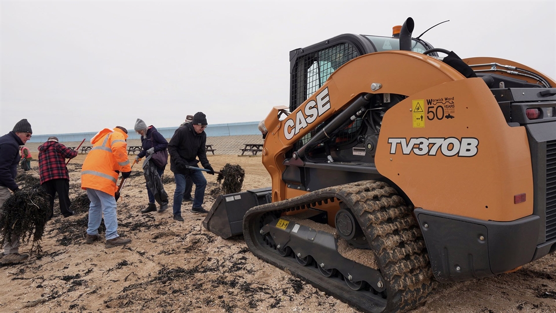 Case machines help in Beach Care Project