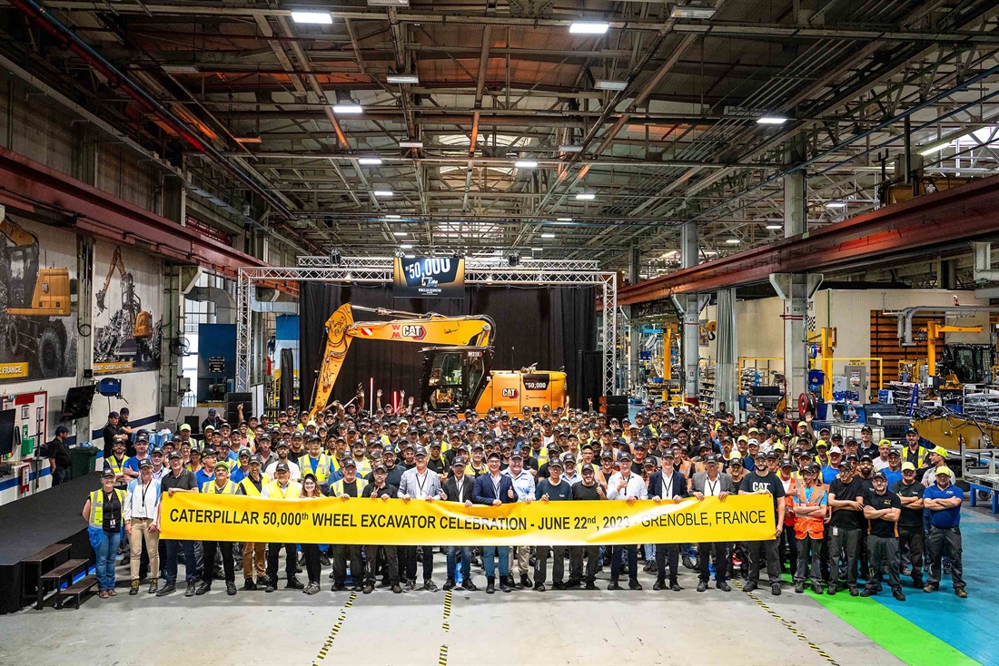 Cat builds 50,000th wheeled excavator