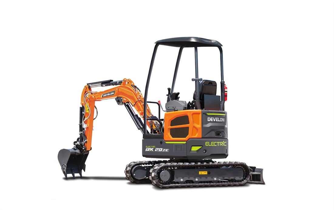 New Develon DX20ZE-7 electric mini-excavator