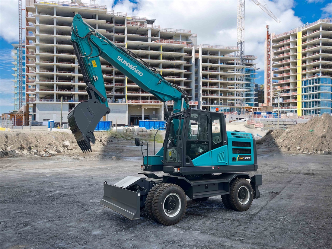 New Sunward SWE 155FW wheeled excavator