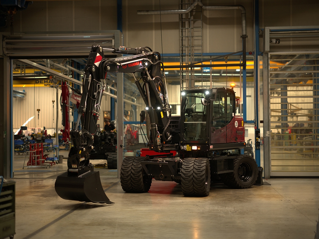 Yanmar builds 16,000th wheeled excavator