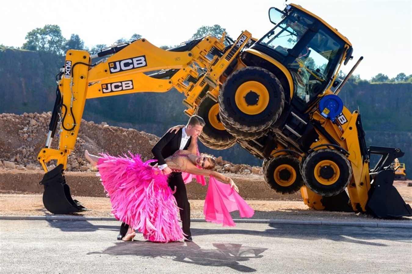 Strictly Come Dancing meets the JCB Dancing Diggers