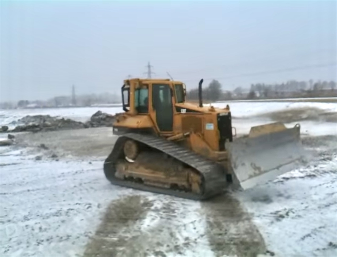 Dozer Dances on Ice