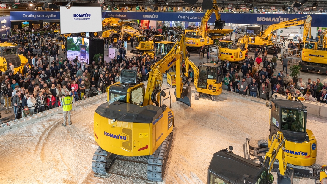 Komatsu on Full Charge at Intermat