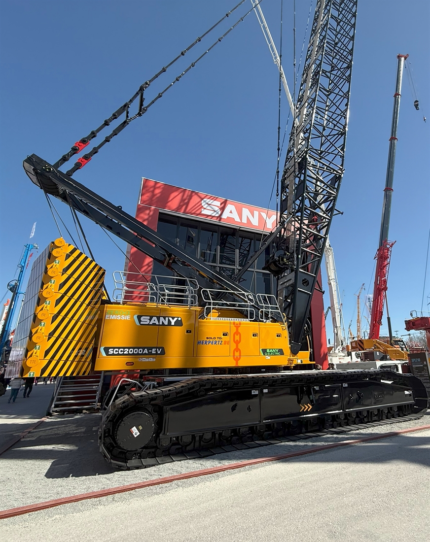 Danfoss eHydraulic Power Module enables electrification of 200t SANY crawler crane
