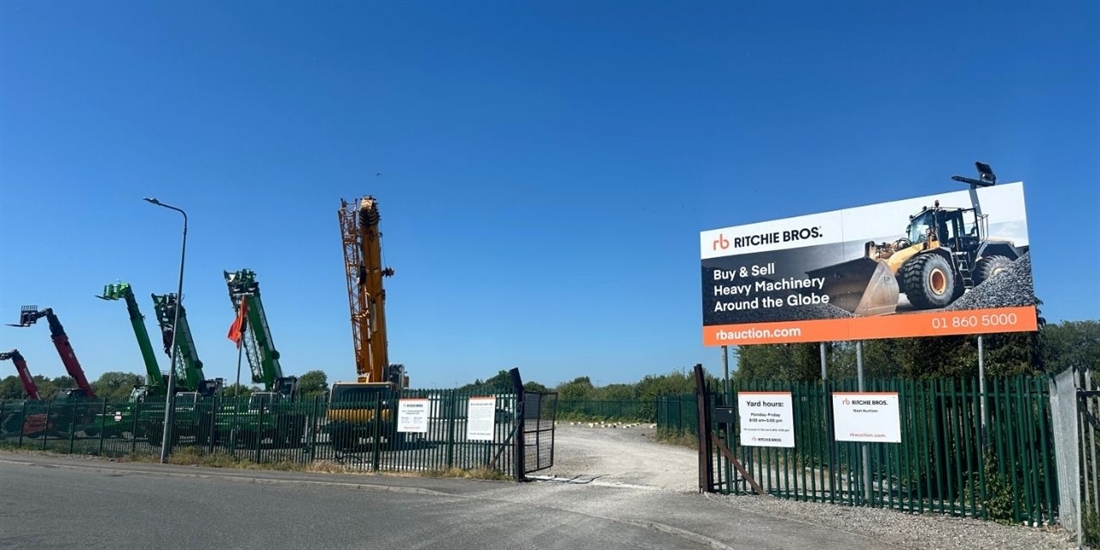 Ritchie Bros opens a storage yard in Ireland
