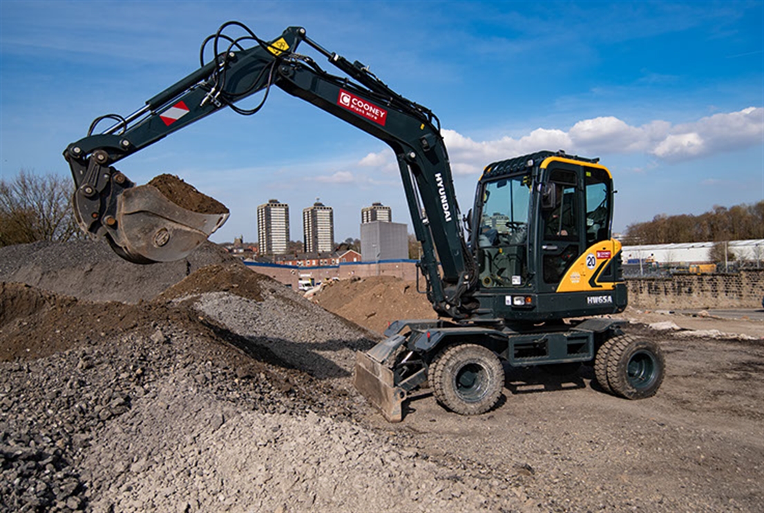 Cooney Construction takes HW65A wheeled excavators