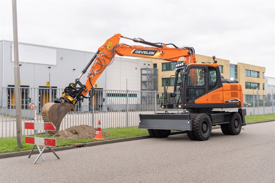Major performance upgrades on Develon wheel excavators