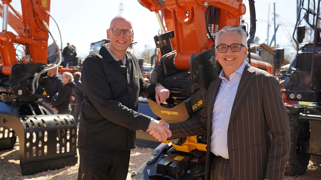 Engcon signs deal with Hitachi to increase tiltrotator penetration in Europe