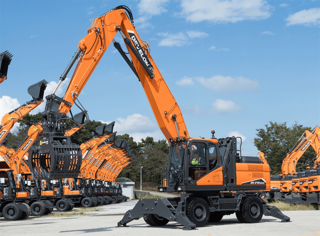 New DX270WMH-7 material handler from Develon
