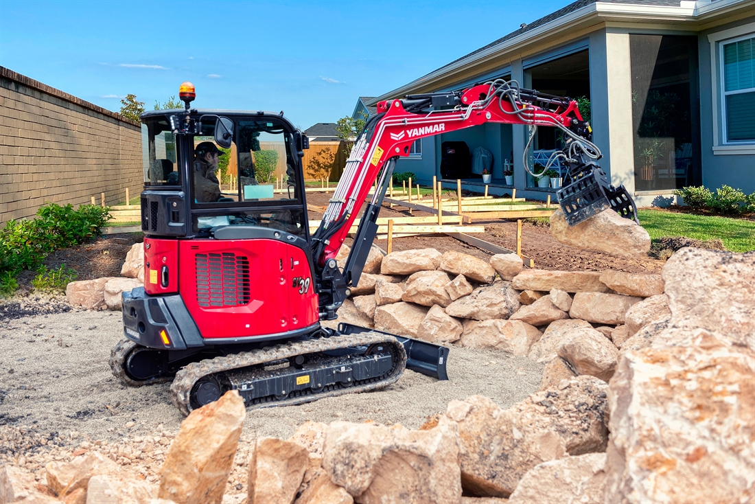 Stability redefined in Yanmars SV39 mini excavator