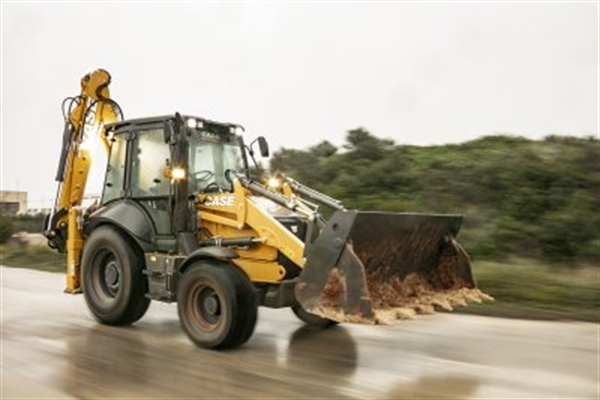 The latest evolution of CASE Construction Equipments iconic 580SV backhoe loader