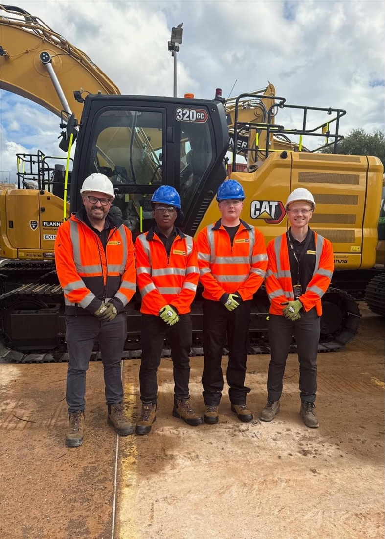 Apprentices join Finning in keeping construction industry moving
