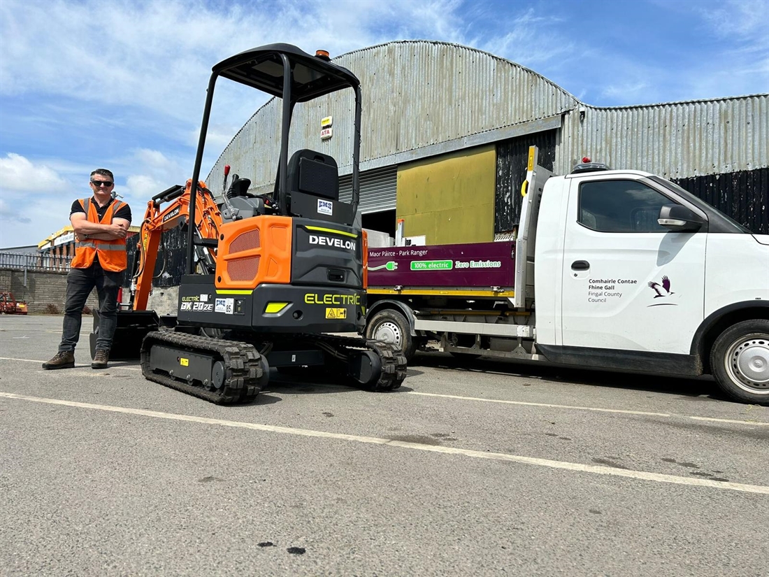 EMS supplies first Develon electric excavators in Ireland
