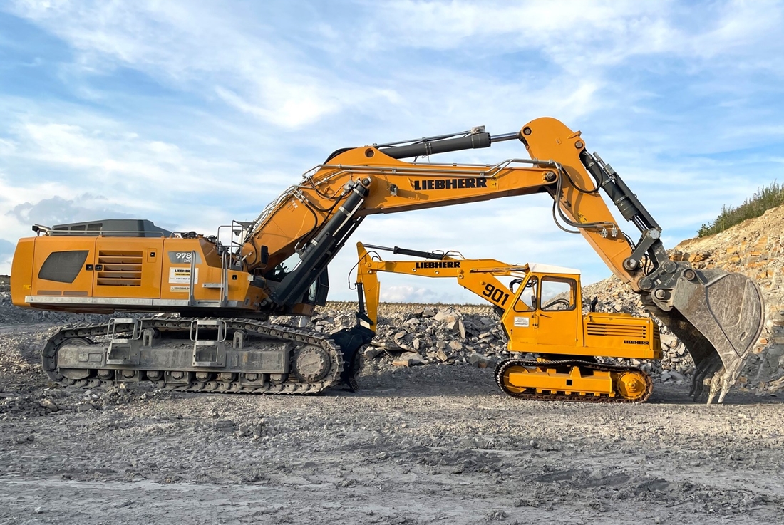 Old and New Liebherrs #ThrowbackThursday