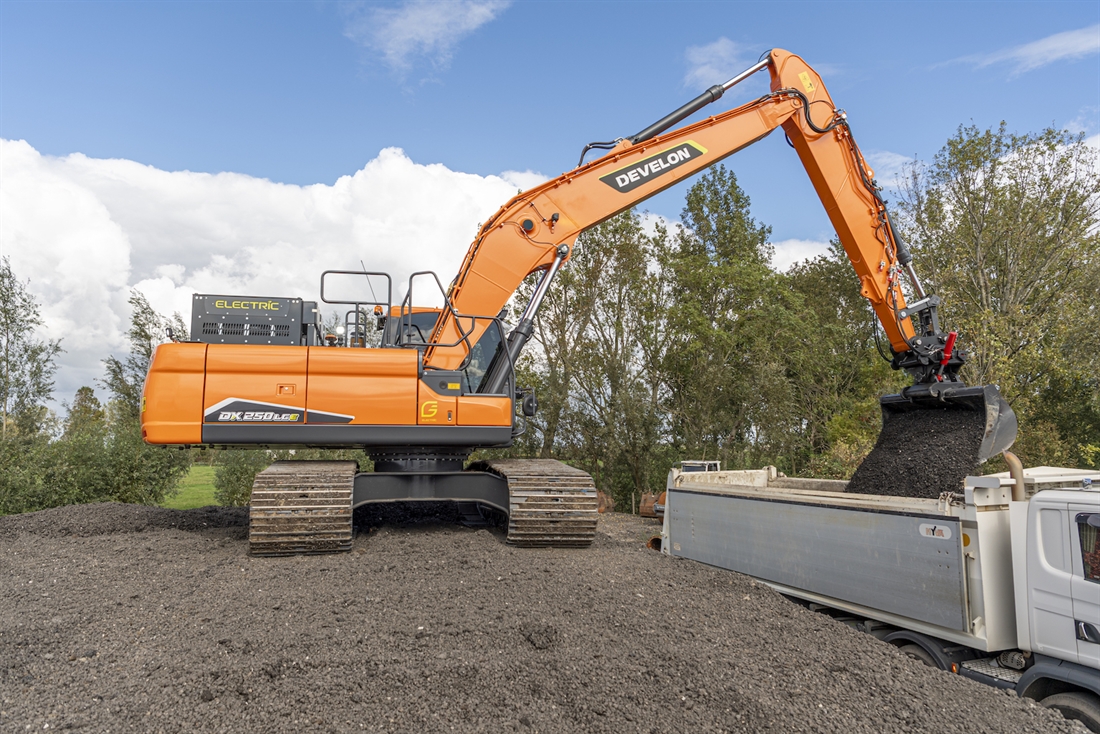 Develon launches new range of electric excavators