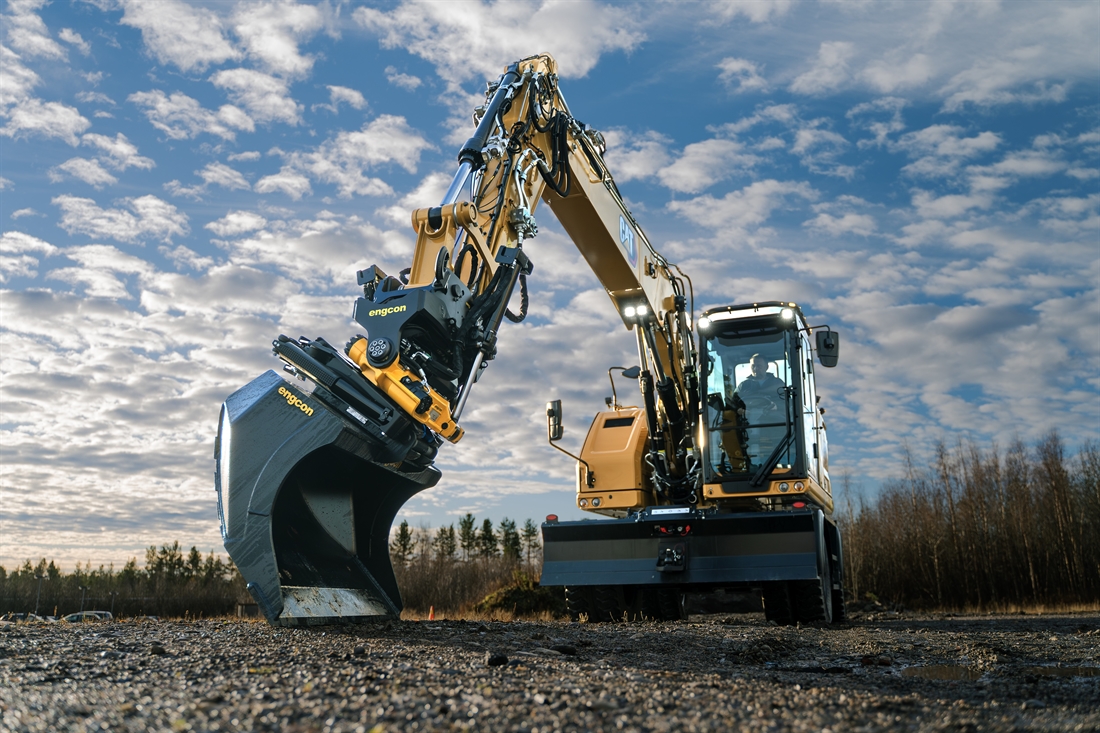 engcon announce the compatibility of engcon�s next generation of control system, DC3, with Cat� wheeled excavator