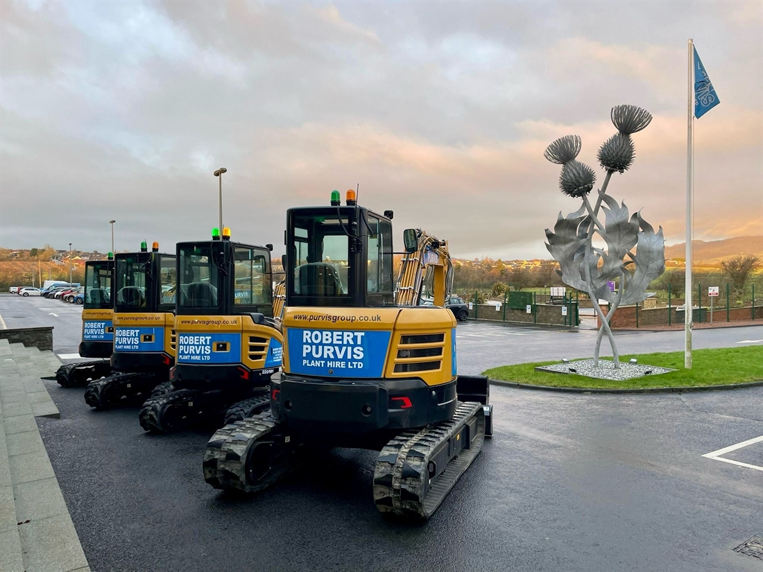 Robert Purvis Plant Hire Invests in 45 new SANY excavators