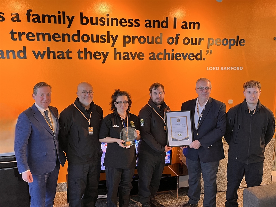 Rob Oliver Award 2025 presented to the National Construction and Agricultural Theft Team