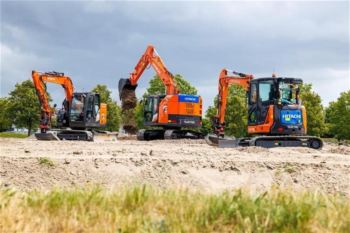 Hitachi expands electric range with ZX135 7EB excavator