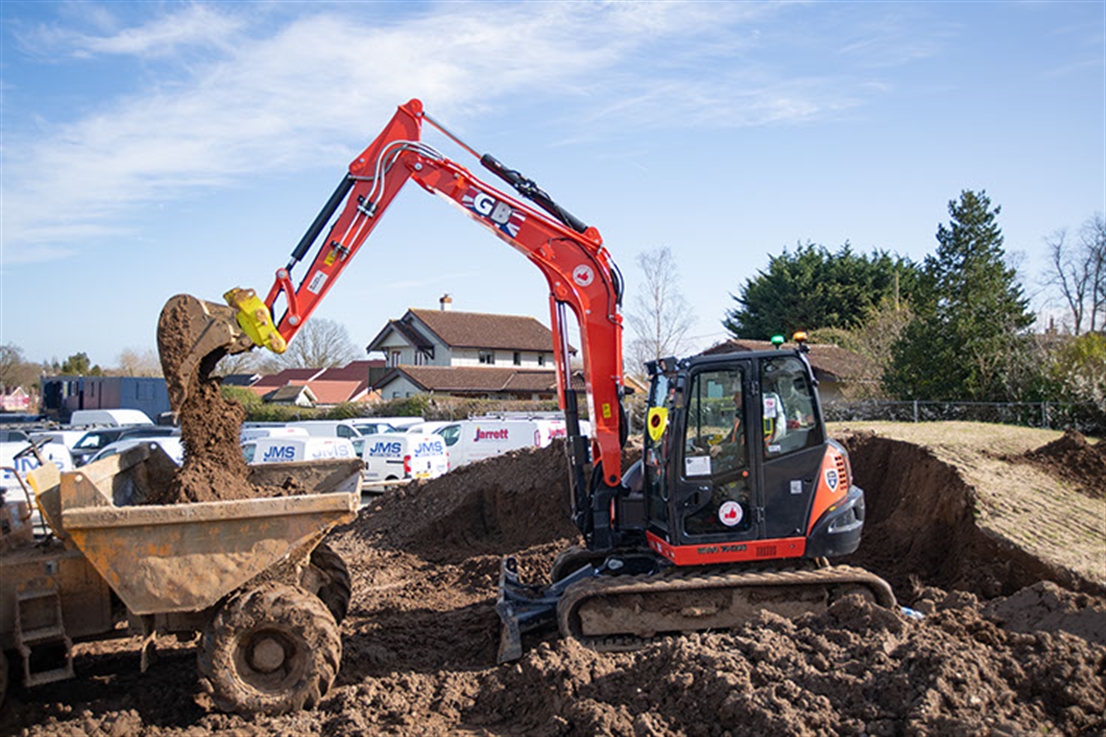 Kubota KX085-5 is digger of choice for GB Hire