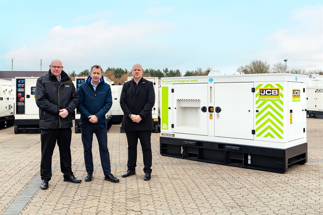 Dawsongroup buys the World's first JCB hydrogen generator