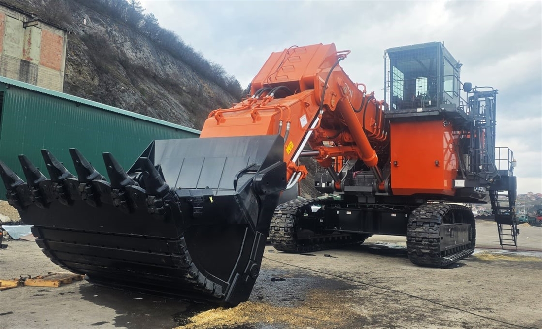 First electric Hitachi ultra-large excavator in south-east Europe