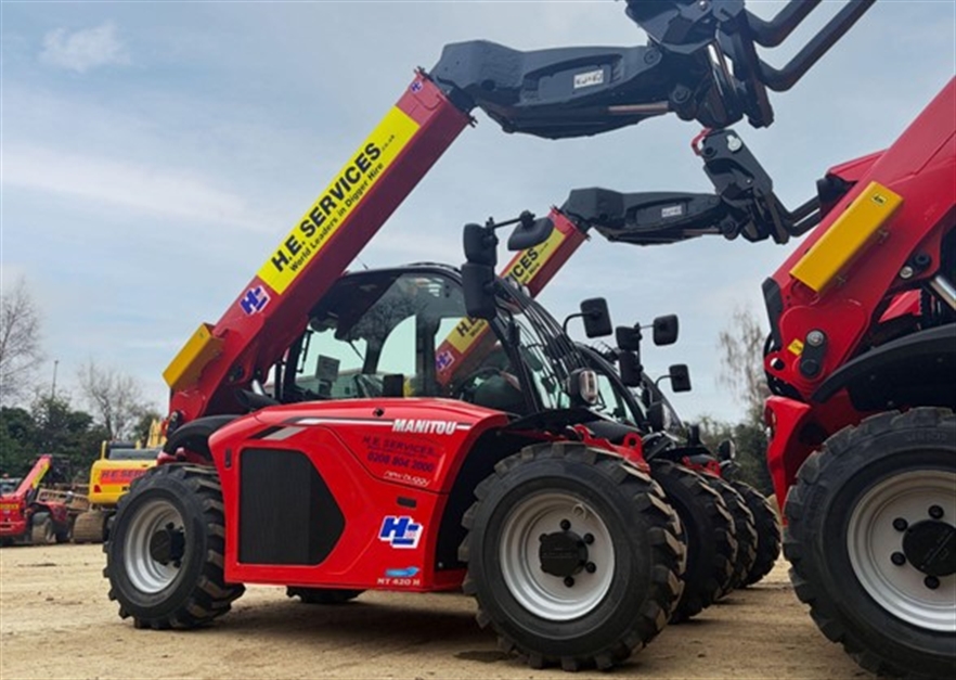 H.E. Services invests �15 million in Manitou telehandler fleet expansion
