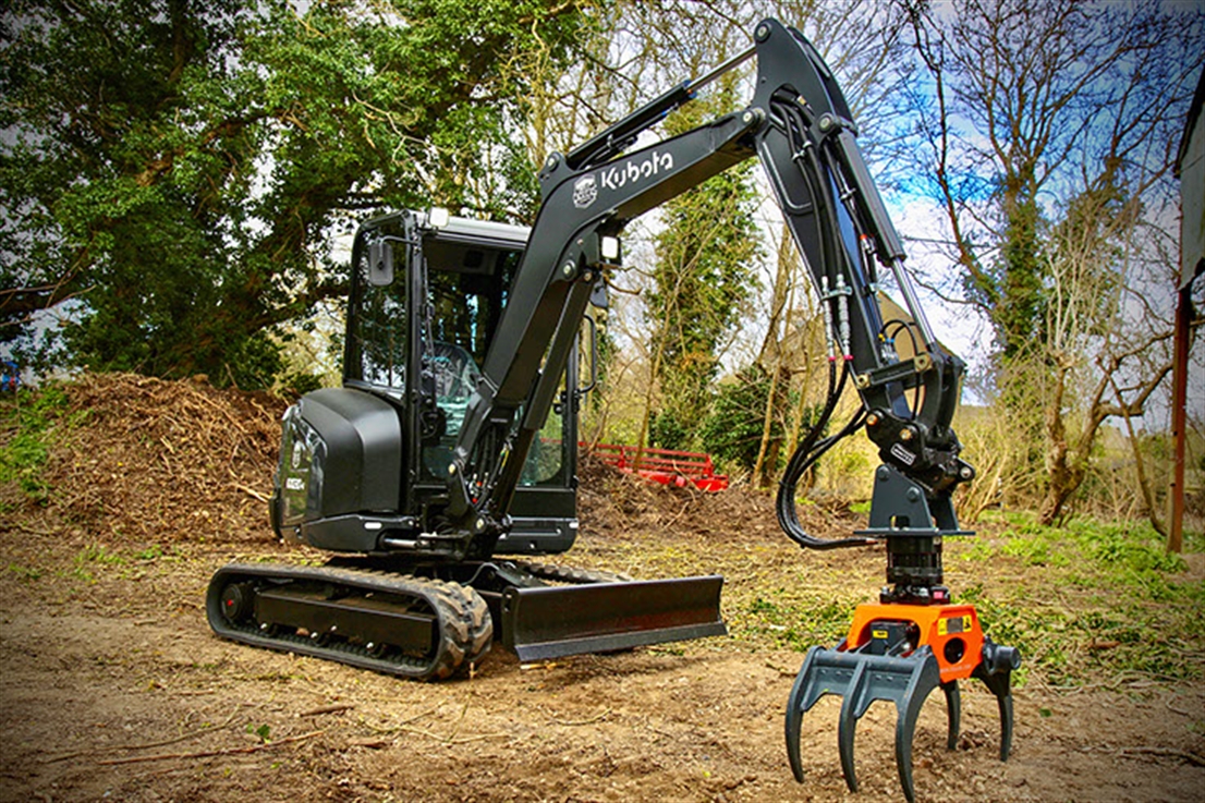 Special livery For Exsel�s forestry Kubotas