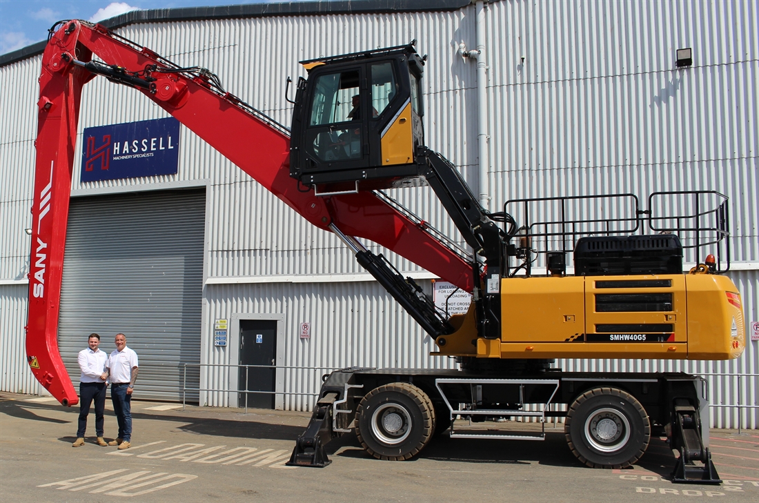 SANY UK appoints E H Hassell & Son as authorised dealer for material handlers