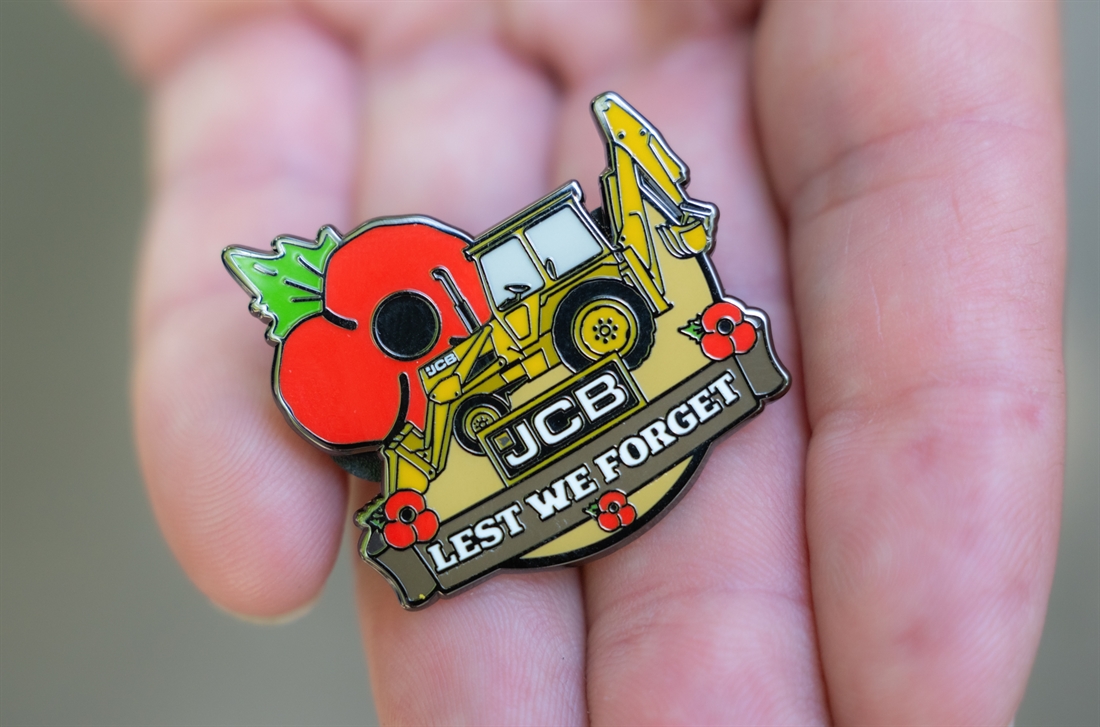 Retired firefighter enlists help of JCB for Poppy Appeal