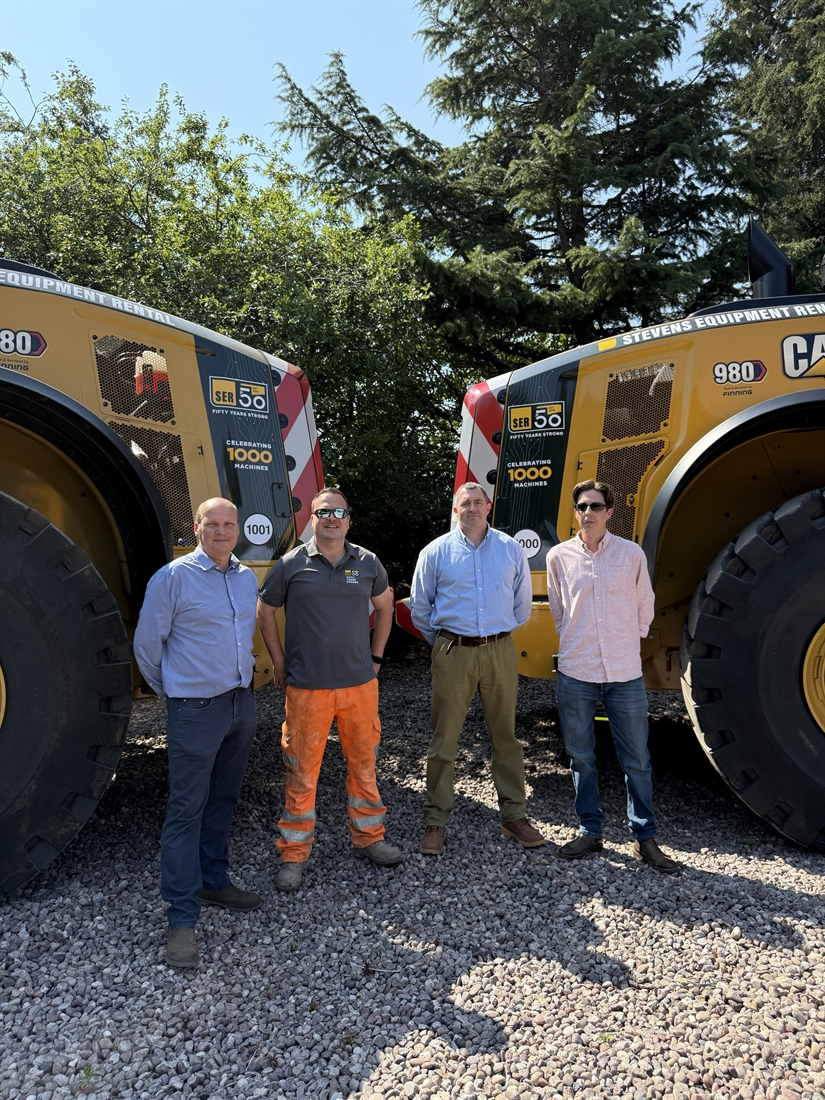 Stevens Equipment Rental acquire 1000th machine