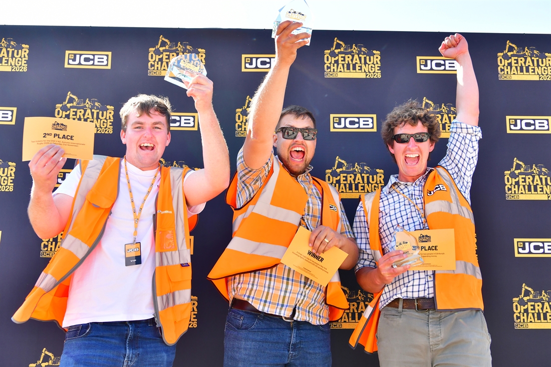 Tom Balls wins JCB Operator Challenge