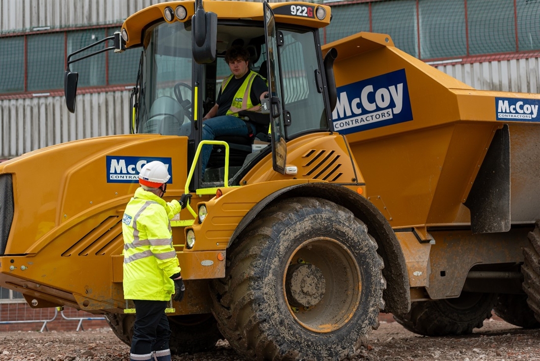 McCoys invest in three new Hydrema 922G dump trucks