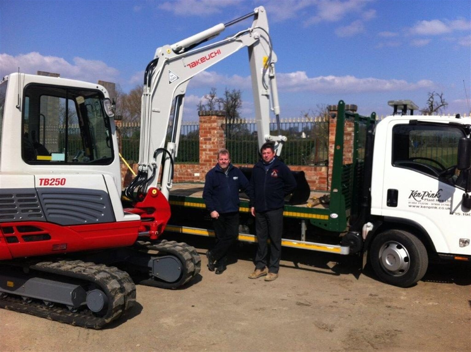 Ken Pink Plant Hire opts for red & grey Takeuchis