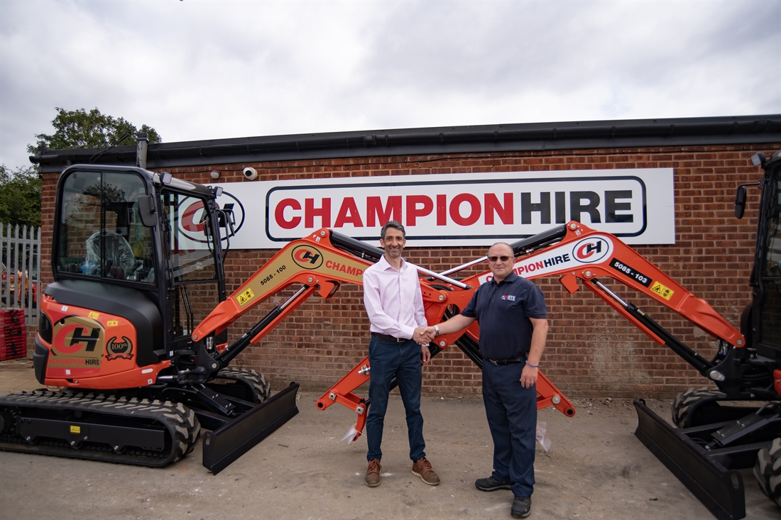 Champion Hire acquire 100th Kubota U27-4