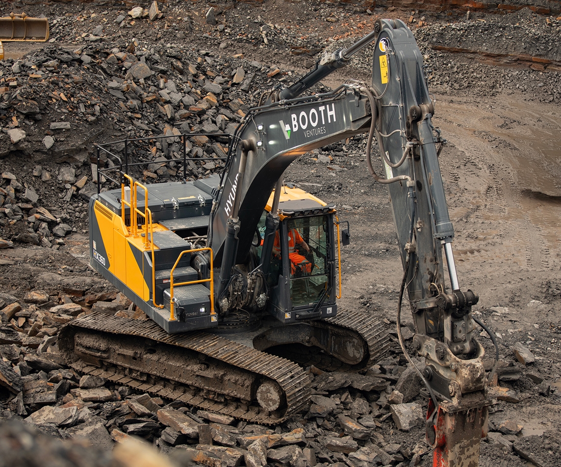 Booth Ventures saves fuel with Hyundai excavator