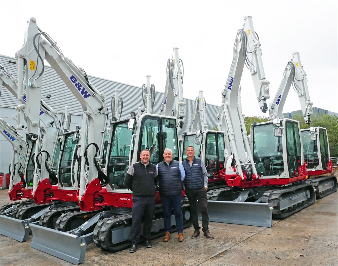 B & W Plant Hire Invest in New Takeuchi Excavators