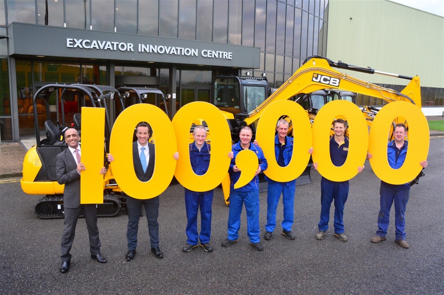 JCB reaches 100,000th mini digger milestone