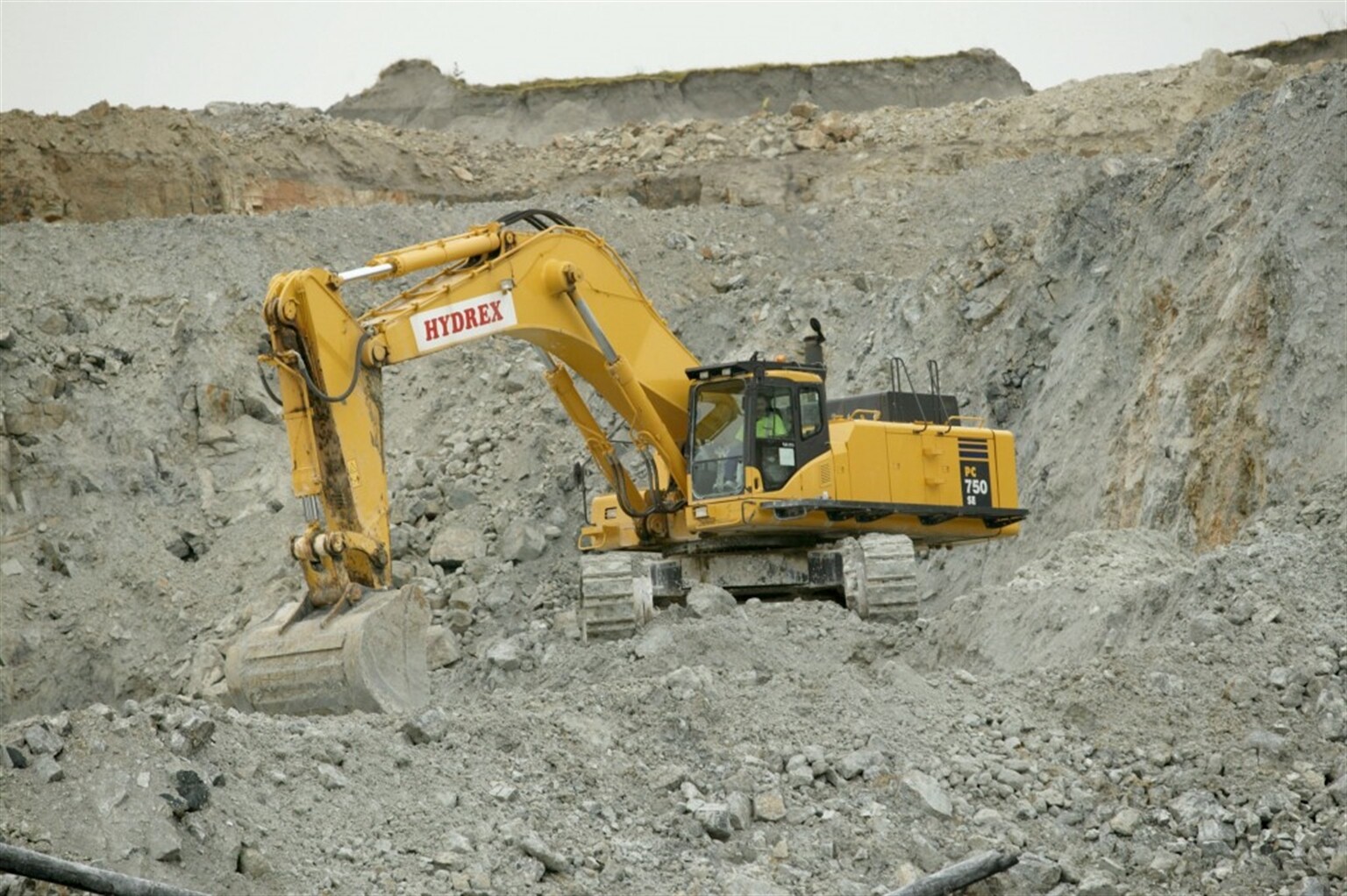Komatsu in the China clay pits