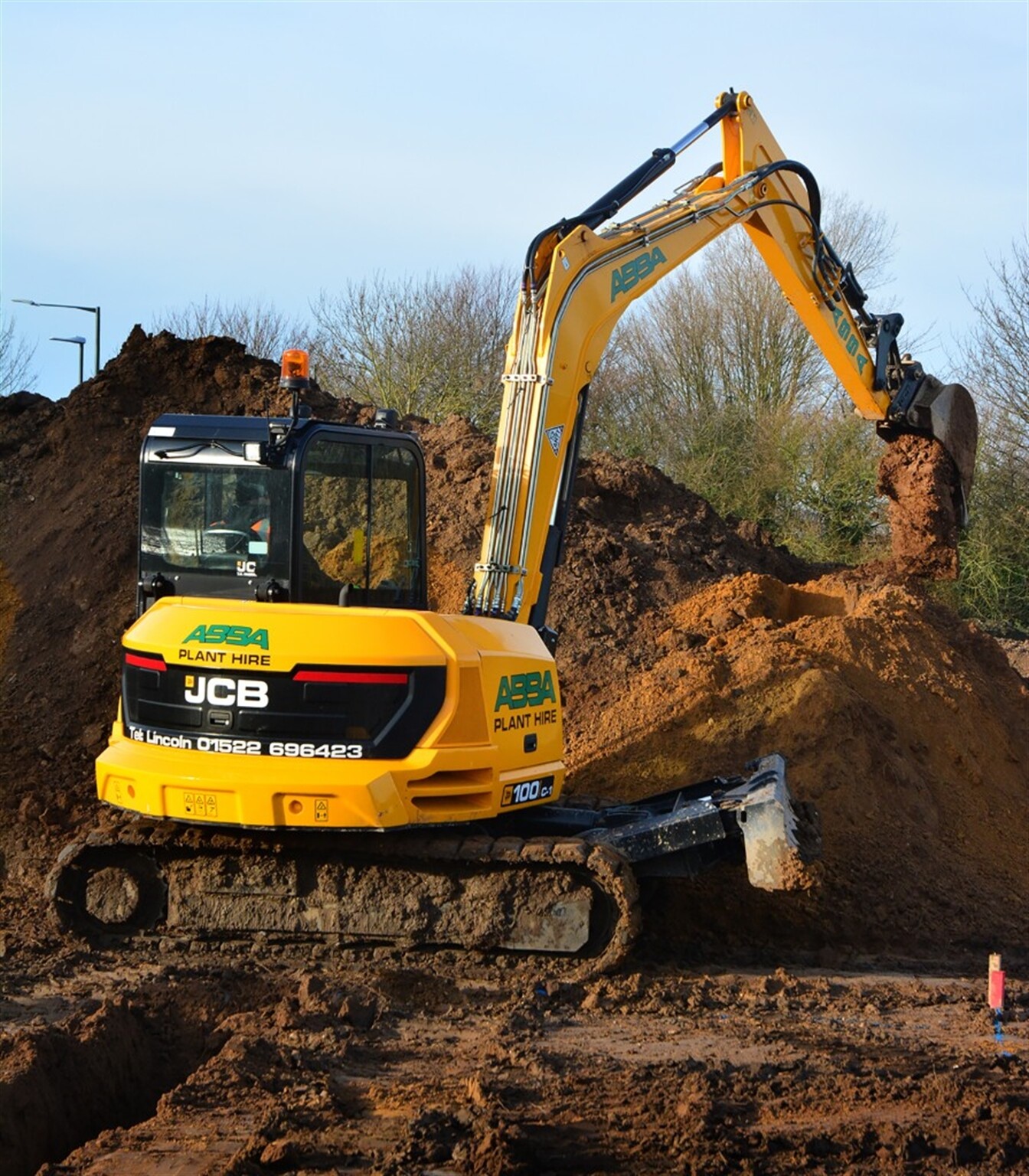 JCB's 100C-1 midi excavator is a number one hit for ABBA