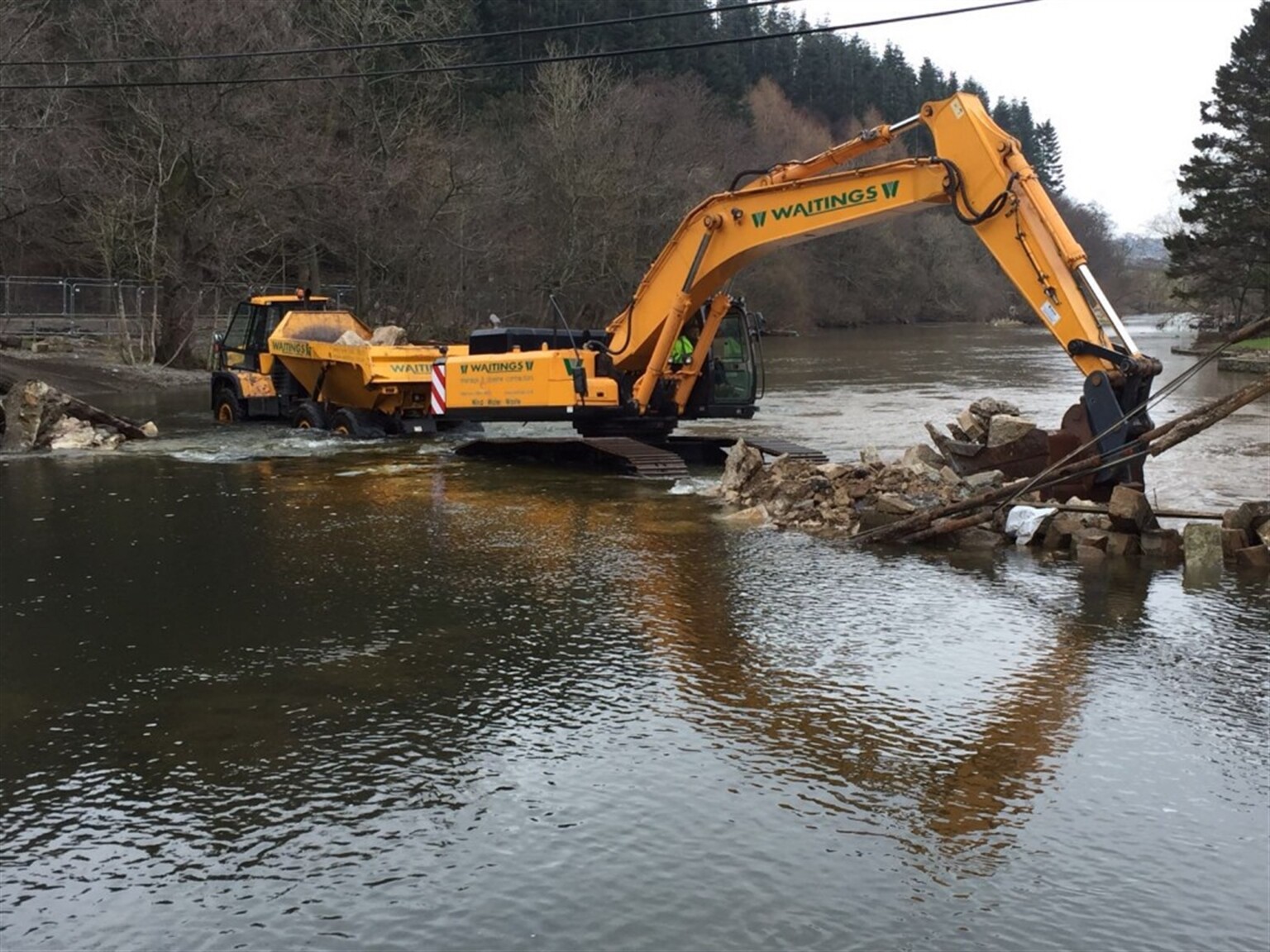 Waitings clean up at Pooley Bridge