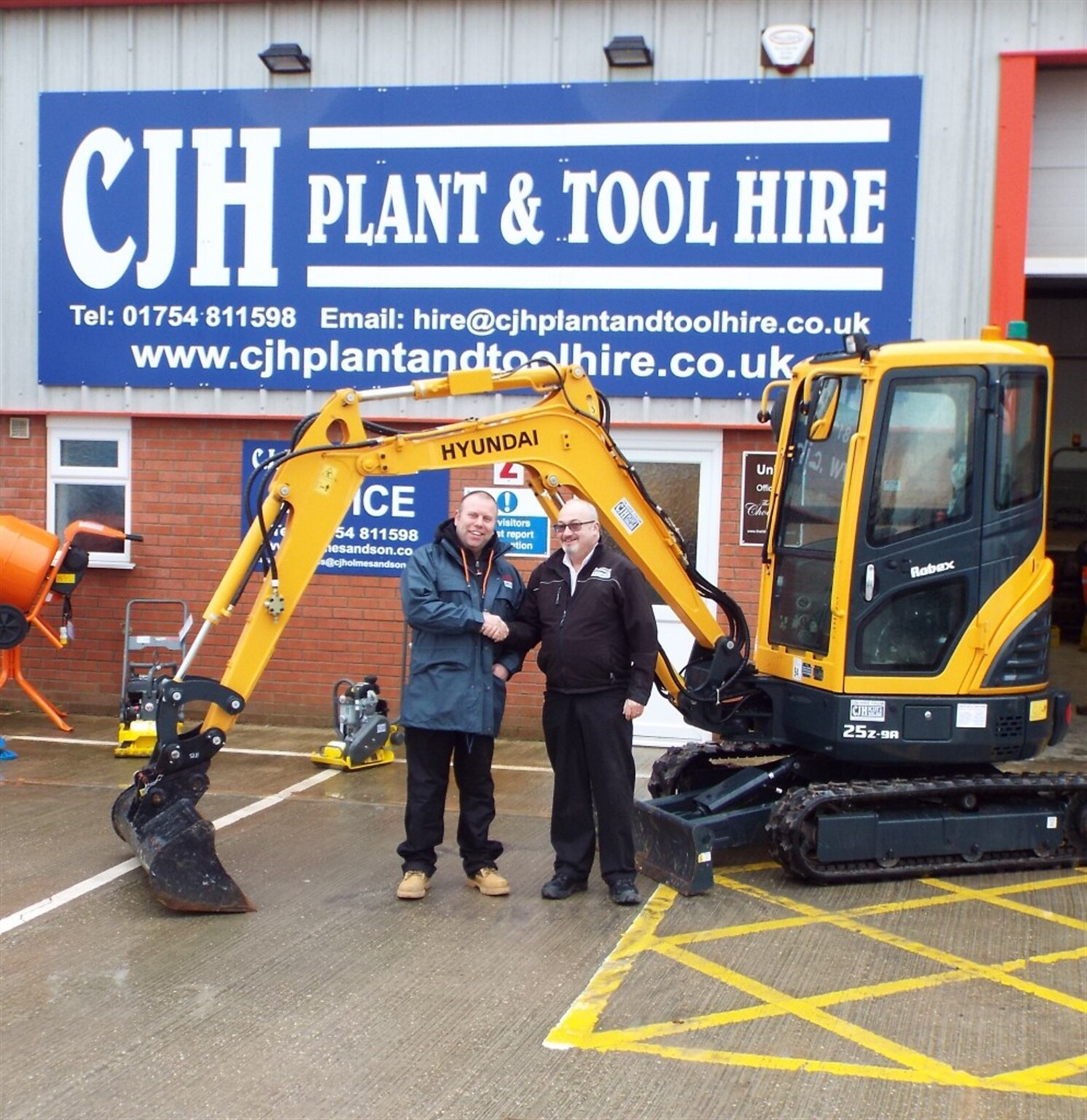 New Hyundai excavators for C J Holmes